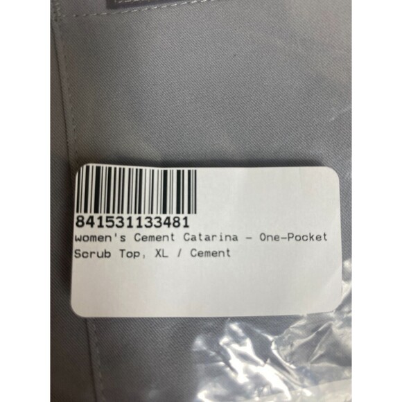 Figs Catarina One-Pocket Technical Collection Gray Scrubs Top Size XL NWT - Picture 5 of 5